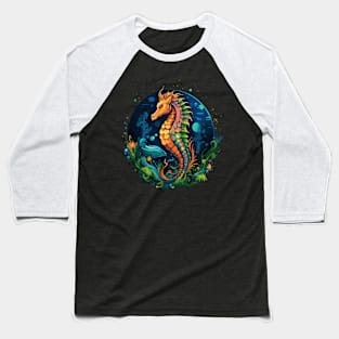 Seahorse Earth Day Baseball T-Shirt